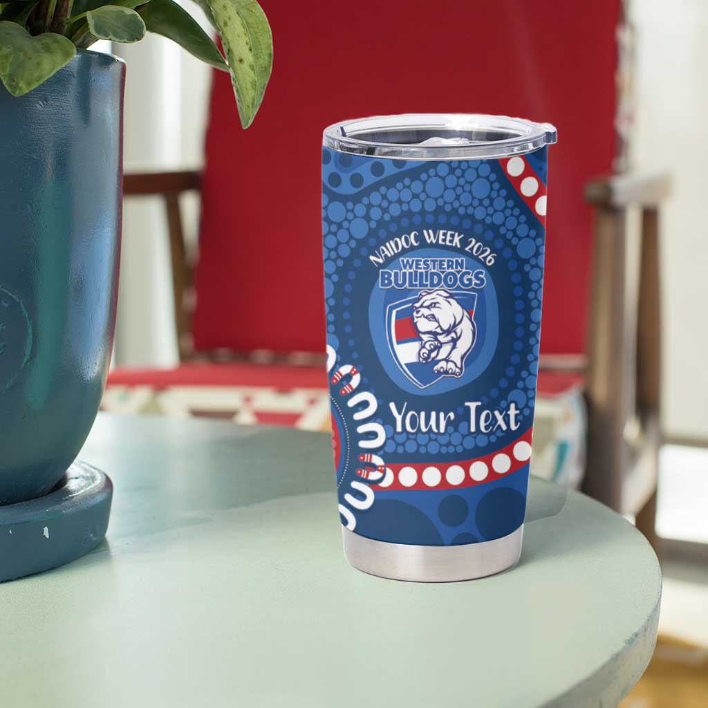 Western Bulldogs NAIDOC 2026 Personalised Tumbler Cup 50 Years of Deadly Aboriginal Art