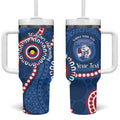Western Bulldogs NAIDOC 2026 Personalised Tumbler With Handle 50 Years of Deadly Aboriginal Art