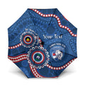Western Bulldogs NAIDOC 2026 Personalised Umbrella 50 Years of Deadly Aboriginal Art