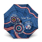Western Bulldogs NAIDOC 2026 Personalised Umbrella 50 Years of Deadly Aboriginal Art