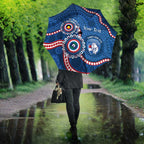 Western Bulldogs NAIDOC 2026 Personalised Umbrella 50 Years of Deadly Aboriginal Art