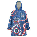 Western Bulldogs NAIDOC 2026 Personalised Wearable Blanket Hoodie 50 Years of Deadly Aboriginal Art