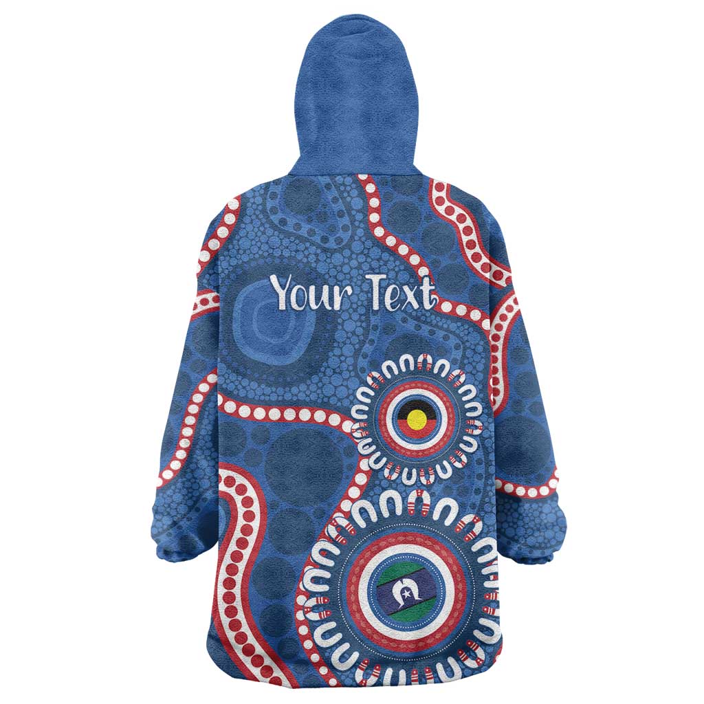 Western Bulldogs NAIDOC 2026 Personalised Wearable Blanket Hoodie 50 Years of Deadly Aboriginal Art