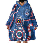 Western Bulldogs NAIDOC 2026 Personalised Wearable Blanket Hoodie 50 Years of Deadly Aboriginal Art