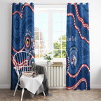 Western Bulldogs NAIDOC 2026 Personalised Window Curtain 50 Years of Deadly Aboriginal Art