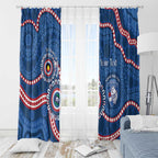 Western Bulldogs NAIDOC 2026 Personalised Window Curtain 50 Years of Deadly Aboriginal Art
