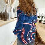 Western Bulldogs NAIDOC 2026 Personalised Women Casual Shirt 50 Years of Deadly Aboriginal Art