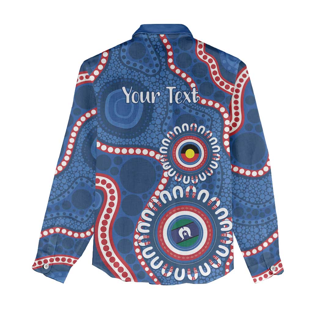 Western Bulldogs NAIDOC 2026 Personalised Women Casual Shirt 50 Years of Deadly Aboriginal Art