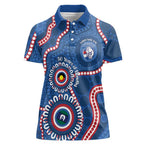 Western Bulldogs NAIDOC 2026 Personalised Women Polo Shirt 50 Years of Deadly Aboriginal Art