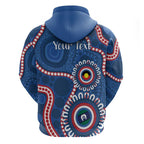 Western Bulldogs NAIDOC 2026 Personalised Zip Hoodie 50 Years of Deadly Aboriginal Art