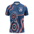 Western Bulldogs NAIDOC 2026 Personalised Zipper Polo Shirt 50 Years of Deadly Aboriginal Art