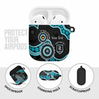 Port Adelaide NAIDOC 2026 Personalised AirPods Case 50 Years of Deadly Aboriginal Art