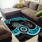 Port Adelaide NAIDOC 2026 Personalised Area Rug 50 Years of Deadly Aboriginal Art