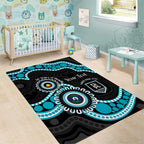 Port Adelaide NAIDOC 2026 Personalised Area Rug 50 Years of Deadly Aboriginal Art