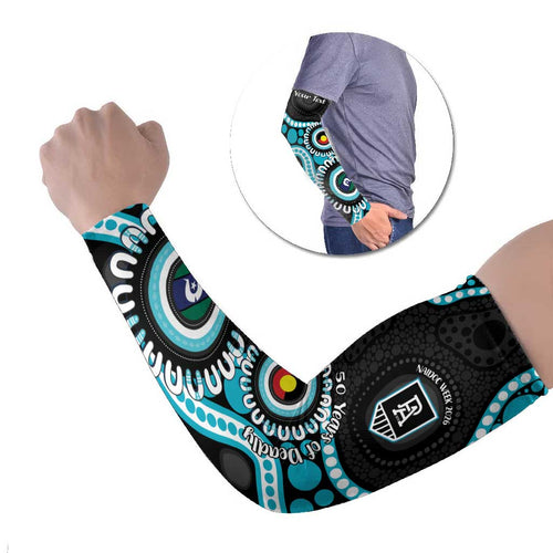 Port Adelaide NAIDOC 2026 Personalised Arm Sleeves 50 Years of Deadly Aboriginal Art