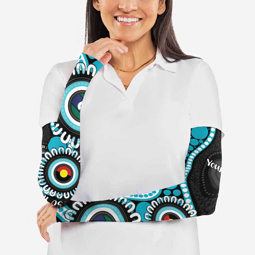 Port Adelaide NAIDOC 2026 Personalised Arm Sleeves 50 Years of Deadly Aboriginal Art