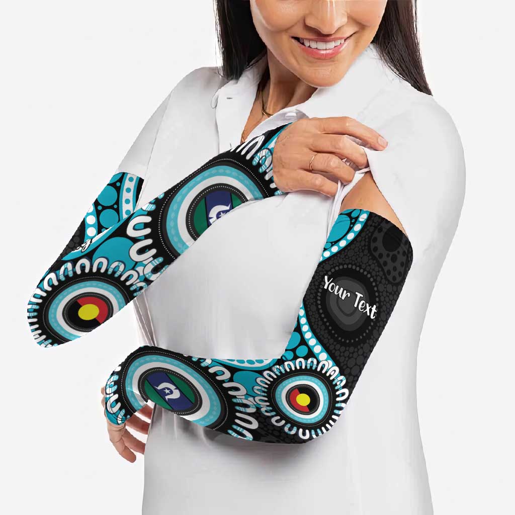 Port Adelaide NAIDOC 2026 Personalised Arm Sleeves 50 Years of Deadly Aboriginal Art