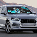 Port Adelaide NAIDOC 2026 Personalised Auto Sun Shade 50 Years of Deadly Aboriginal Art