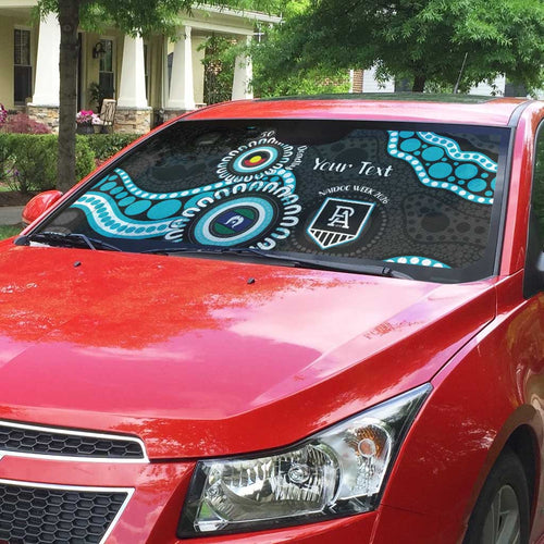 Port Adelaide NAIDOC 2026 Personalised Auto Sun Shade 50 Years of Deadly Aboriginal Art
