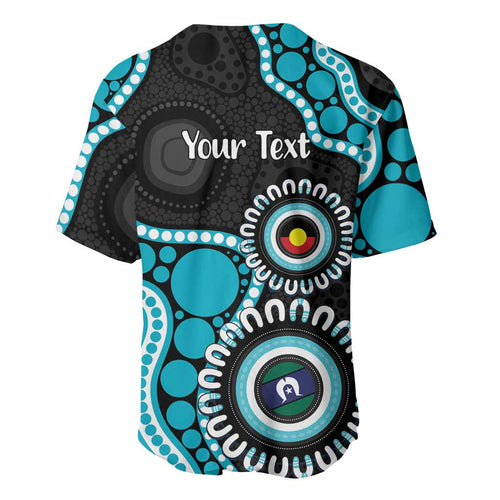 Port Adelaide NAIDOC 2026 Personalised Baseball Jersey 50 Years of Deadly Aboriginal Art