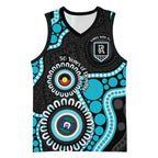 Port Adelaide NAIDOC 2026 Personalised Basketball Jersey 50 Years of Deadly Aboriginal Art