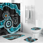 Port Adelaide NAIDOC 2026 Personalised Bathroom Set 50 Years of Deadly Aboriginal Art