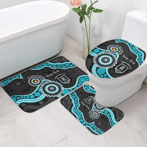 Port Adelaide NAIDOC 2026 Personalised Bathroom Set 50 Years of Deadly Aboriginal Art