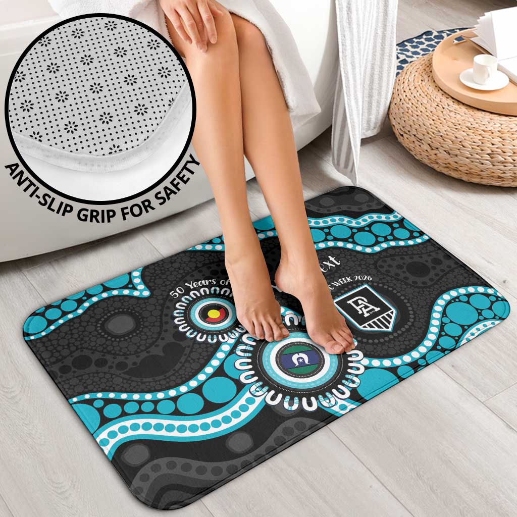 Port Adelaide NAIDOC 2026 Personalised Bathroom Set 50 Years of Deadly Aboriginal Art