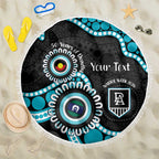 Port Adelaide NAIDOC 2026 Personalised Beach Blanket 50 Years of Deadly Aboriginal Art