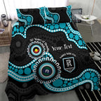 Port Adelaide NAIDOC 2026 Personalised Bedding Set 50 Years of Deadly Aboriginal Art