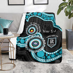 Port Adelaide NAIDOC 2026 Personalised Blanket 50 Years of Deadly Aboriginal Art