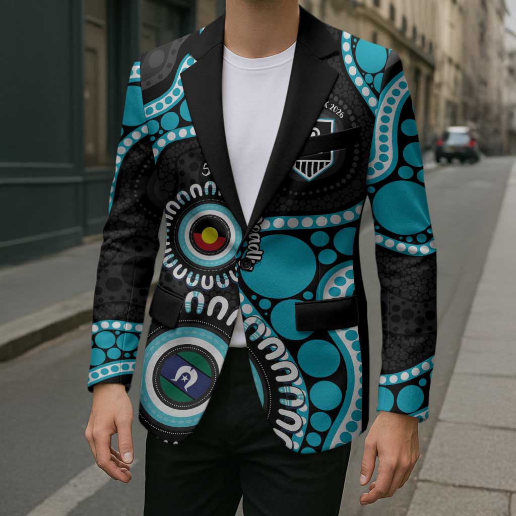 Port Adelaide NAIDOC 2026 Personalised Blazer 50 Years of Deadly Aboriginal Art