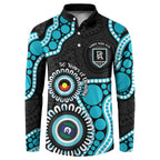 Port Adelaide NAIDOC 2026 Personalised Button Sweatshirt 50 Years of Deadly Aboriginal Art