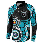 Port Adelaide NAIDOC 2026 Personalised Button Sweatshirt 50 Years of Deadly Aboriginal Art