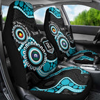Port Adelaide NAIDOC 2026 Personalised Car Seat Cover 50 Years of Deadly Aboriginal Art