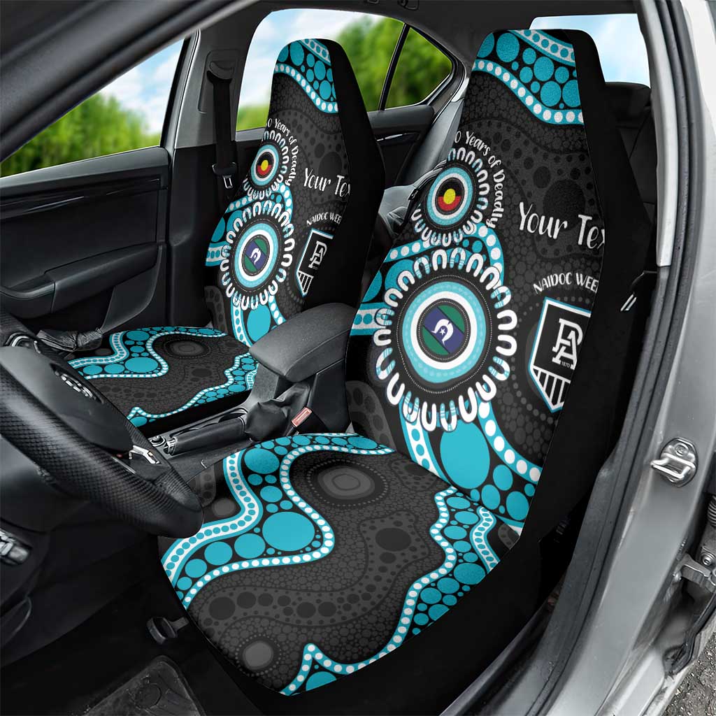 Port Adelaide NAIDOC 2026 Personalised Car Seat Cover 50 Years of Deadly Aboriginal Art