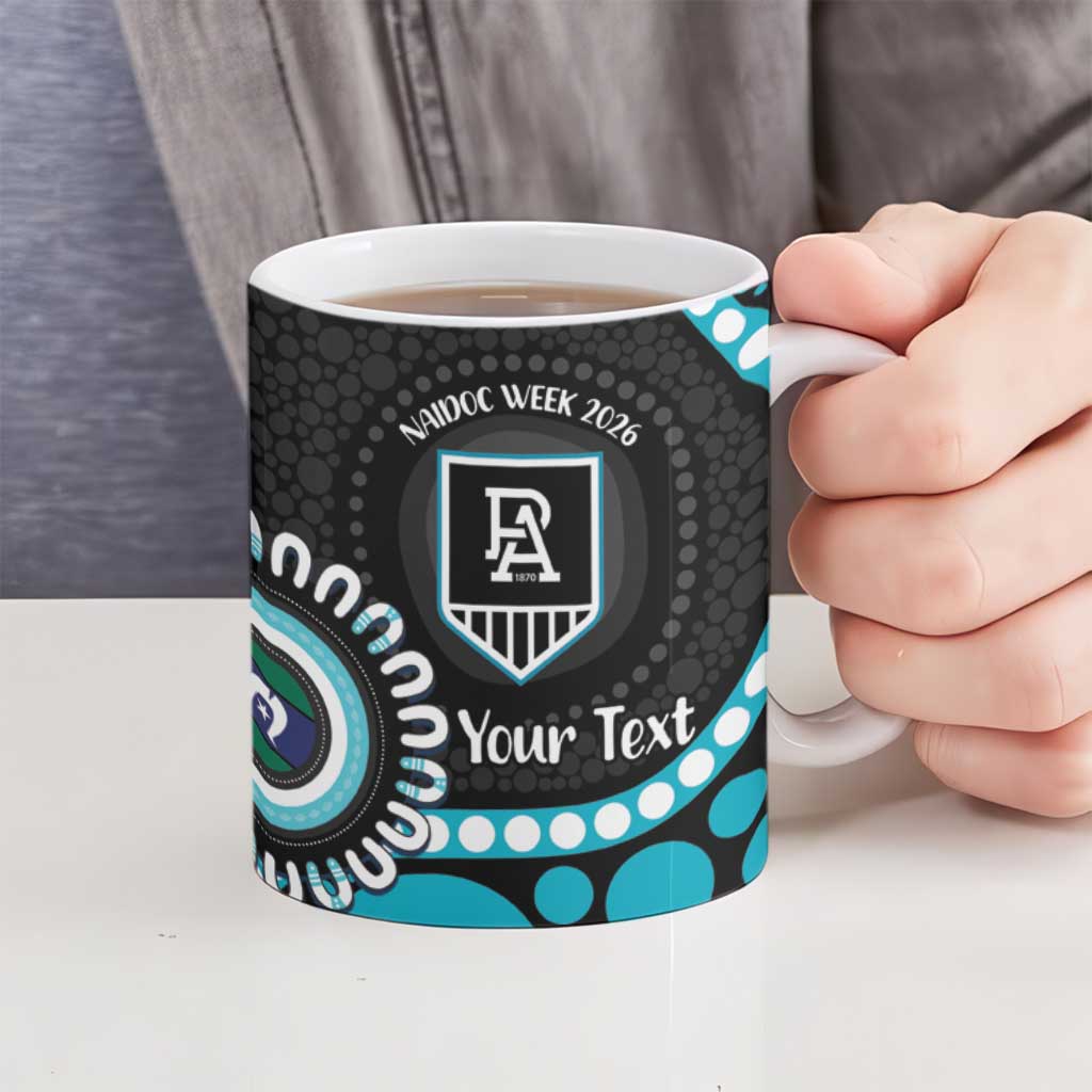 Port Adelaide NAIDOC 2026 Personalised Ceramic Mug 50 Years of Deadly Aboriginal Art