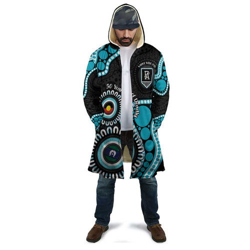 Port Adelaide NAIDOC 2026 Personalised Cloak 50 Years of Deadly Aboriginal Art