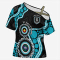 Port Adelaide NAIDOC 2026 Personalised Cross Shoulder Shirt 50 Years of Deadly Aboriginal Art