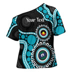 Port Adelaide NAIDOC 2026 Personalised Cross Shoulder Shirt 50 Years of Deadly Aboriginal Art