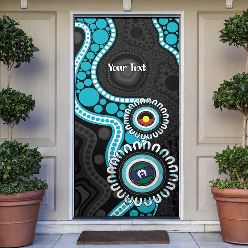 Port Adelaide NAIDOC 2026 Personalised Door Cover 50 Years of Deadly Aboriginal Art