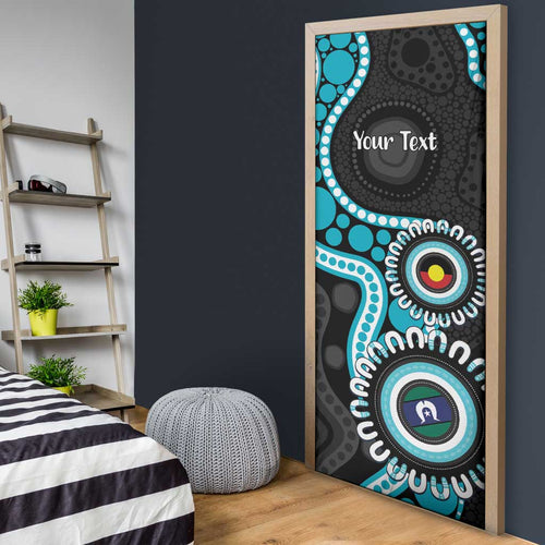Port Adelaide NAIDOC 2026 Personalised Door Cover 50 Years of Deadly Aboriginal Art