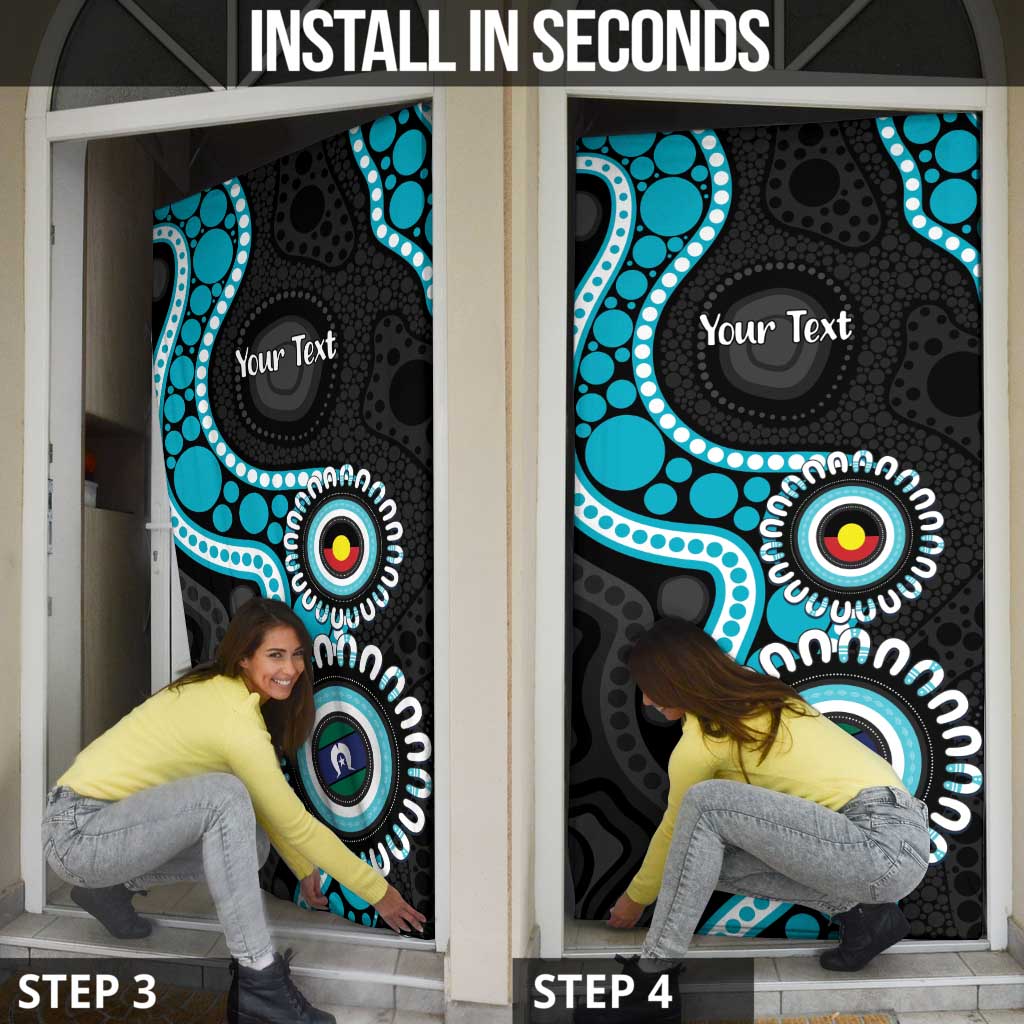 Port Adelaide NAIDOC 2026 Personalised Door Cover 50 Years of Deadly Aboriginal Art