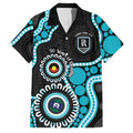 Port Adelaide NAIDOC 2026 Personalised Family Matching Long Sleeve Bodycon Dress and Hawaiian Shirt 50 Years of Deadly Aboriginal Art
