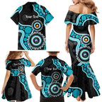 Port Adelaide NAIDOC 2026 Personalised Family Matching Mermaid Dress and Hawaiian Shirt 50 Years of Deadly Aboriginal Art