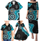 Port Adelaide NAIDOC 2026 Personalised Family Matching Puletasi and Hawaiian Shirt 50 Years of Deadly Aboriginal Art