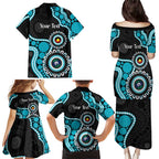 Port Adelaide NAIDOC 2026 Personalised Family Matching Puletasi and Hawaiian Shirt 50 Years of Deadly Aboriginal Art