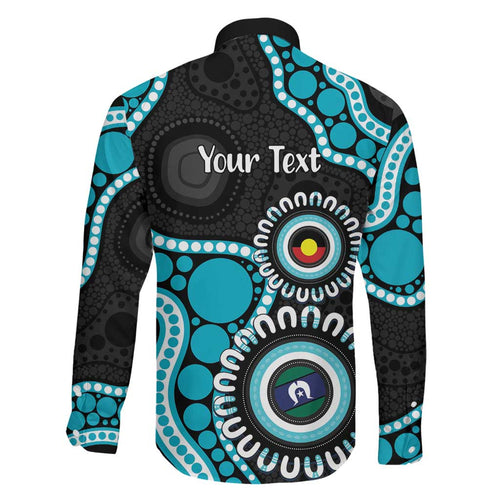 Port Adelaide NAIDOC 2026 Personalised Family Matching Puletasi and Hawaiian Shirt 50 Years of Deadly Aboriginal Art