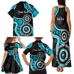 Port Adelaide NAIDOC 2026 Personalised Family Matching Tank Maxi Dress and Hawaiian Shirt 50 Years of Deadly Aboriginal Art