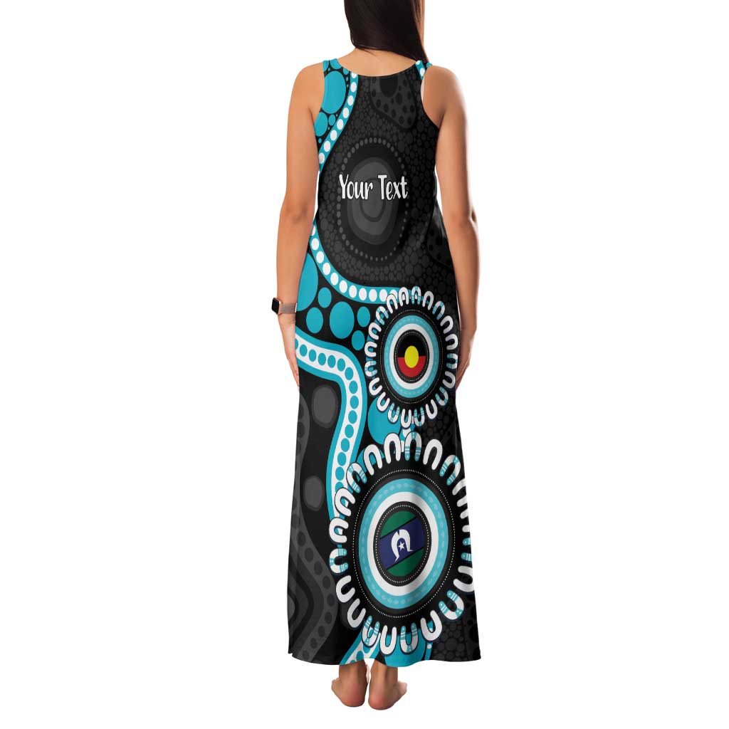 Port Adelaide NAIDOC 2026 Personalised Family Matching Tank Maxi Dress and Hawaiian Shirt 50 Years of Deadly Aboriginal Art